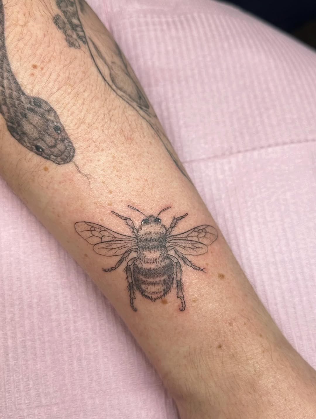 Tattoo by @crybaby.inked.pdx — illustrative, black_and_grey