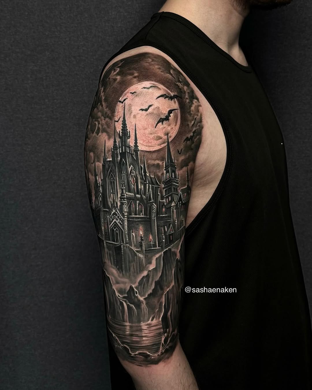 Tattoo by @sashaenaken — realism, black_and_grey