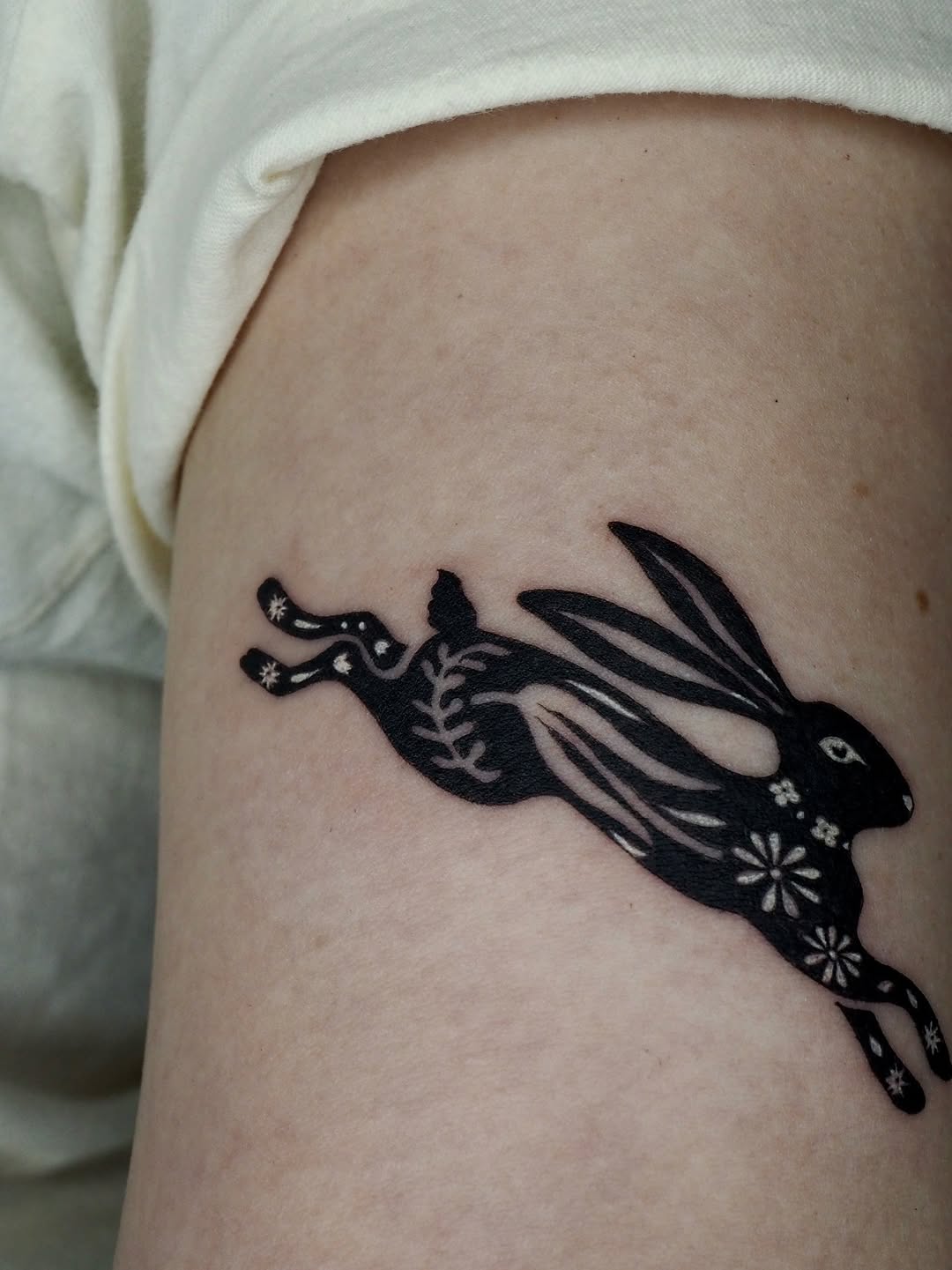 Tattoo by @aeyetat โ blackwork