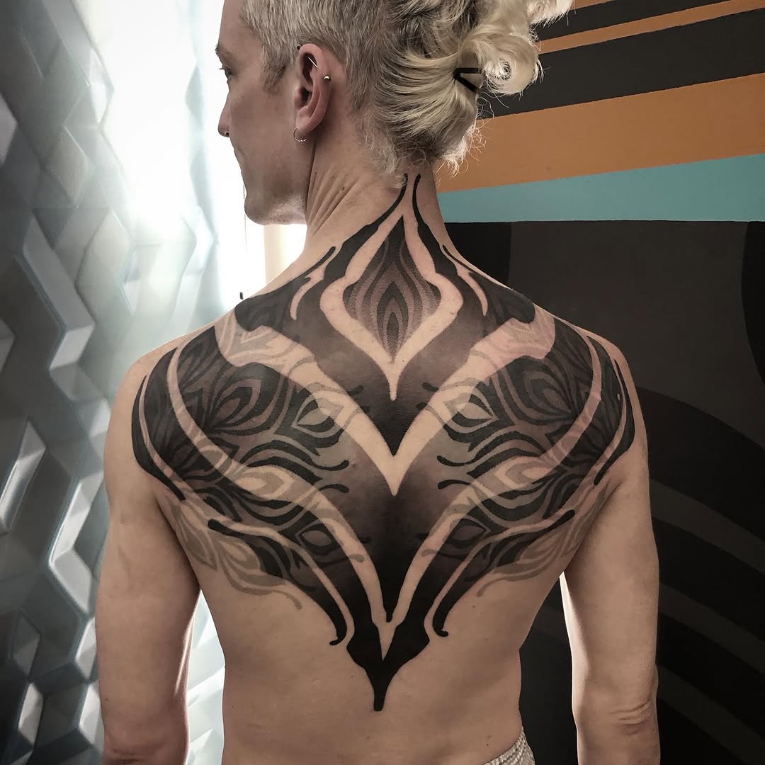 Tattoo by @golden.spiral.lola — blackwork, ornamental