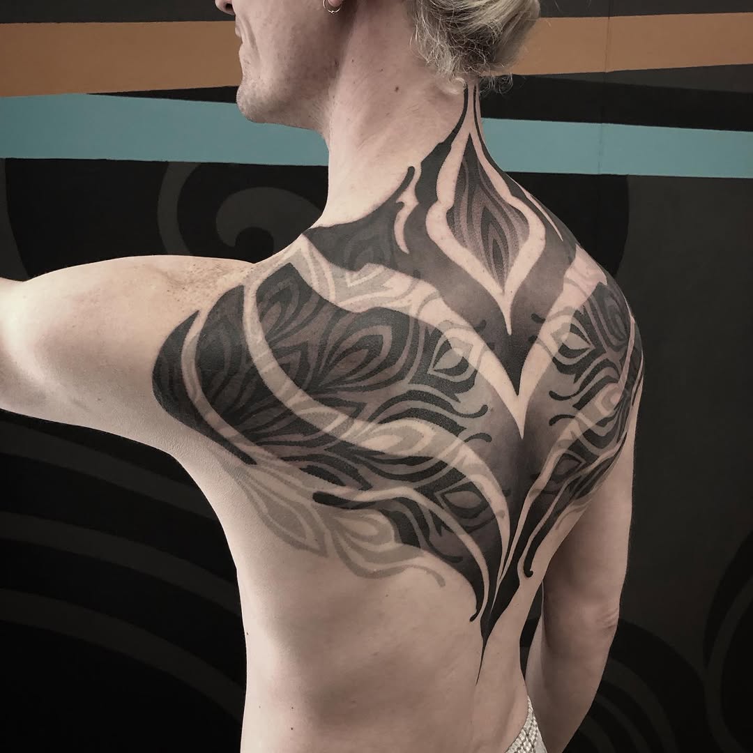 Tattoo by @golden.spiral.lola — blackwork, ornamental