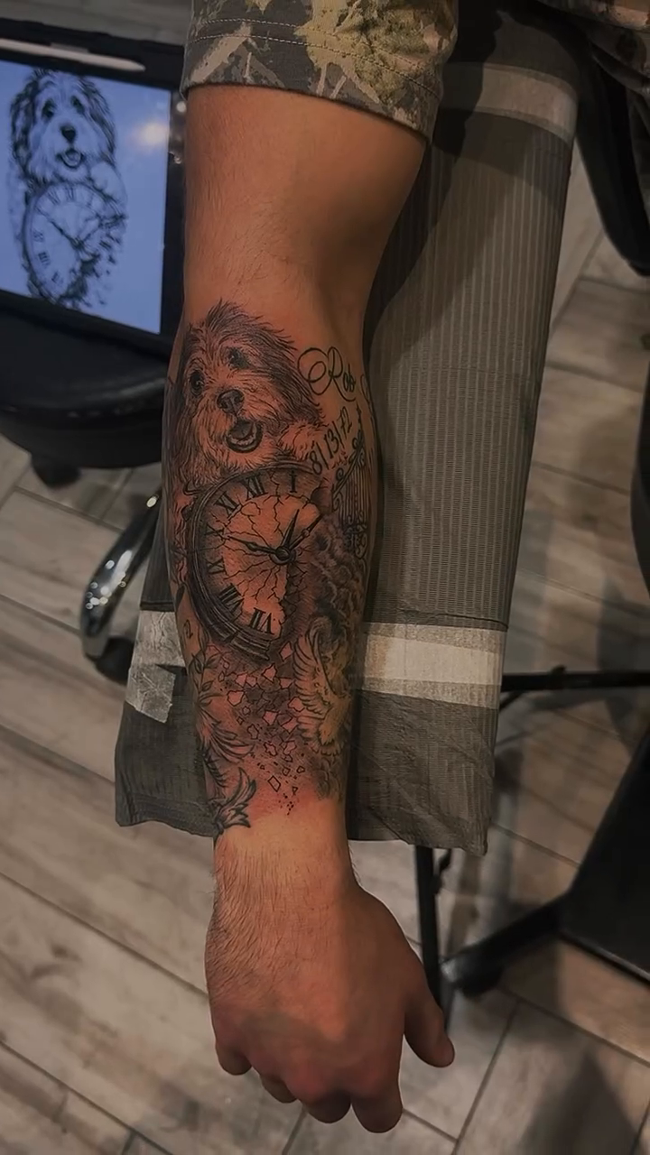 Tattoo by @hypnot.ink — realism, black_and_grey