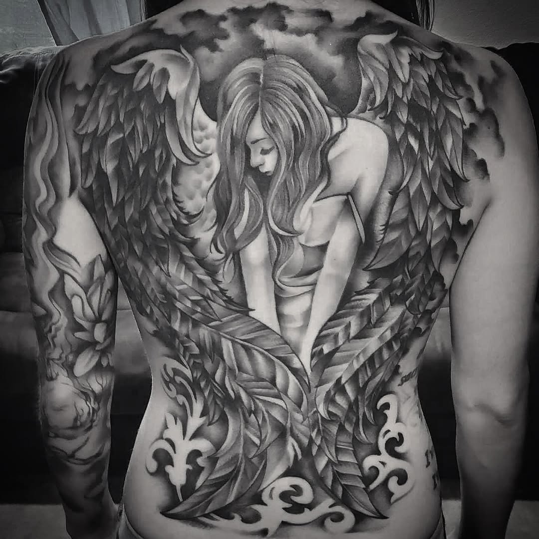 Tattoo by @freehandinbrandon — realism, black_and_grey