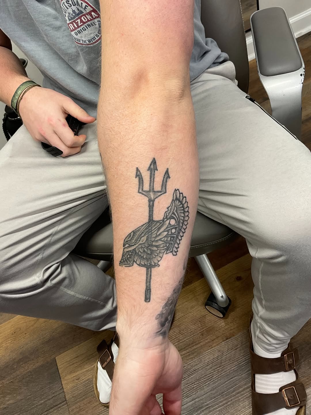 Tattoo by @yeinstattoos — black_and_grey, realism