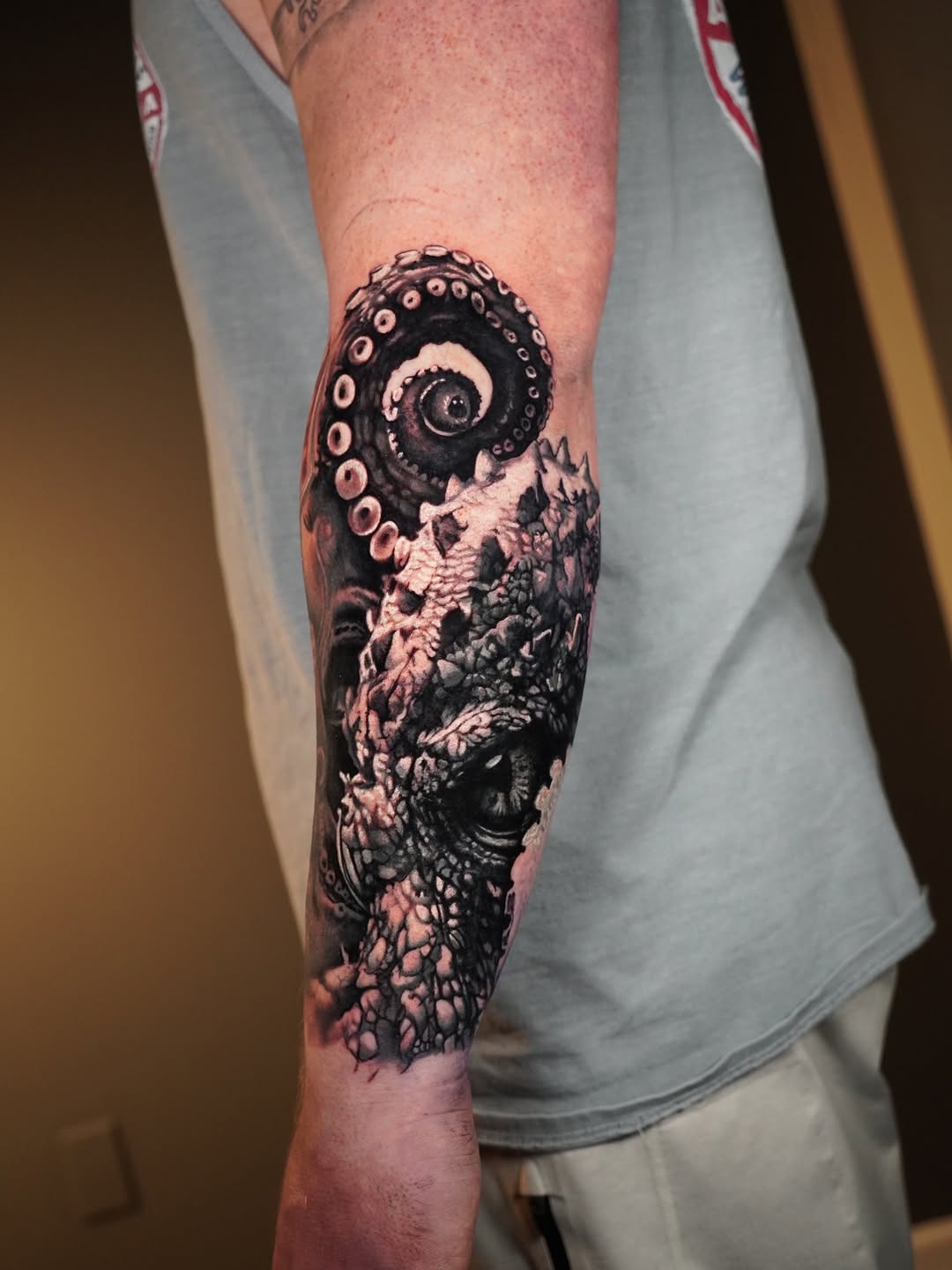 Tattoo by @yeinstattoos — realism, black_and_grey
