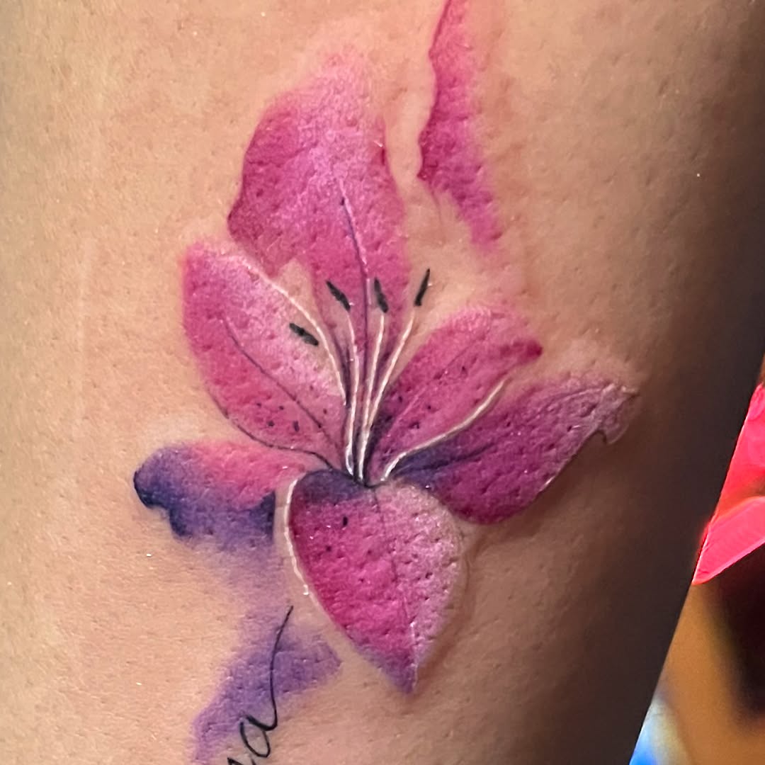 Tattoo by @brikrangeltattoo — realism, watercolor