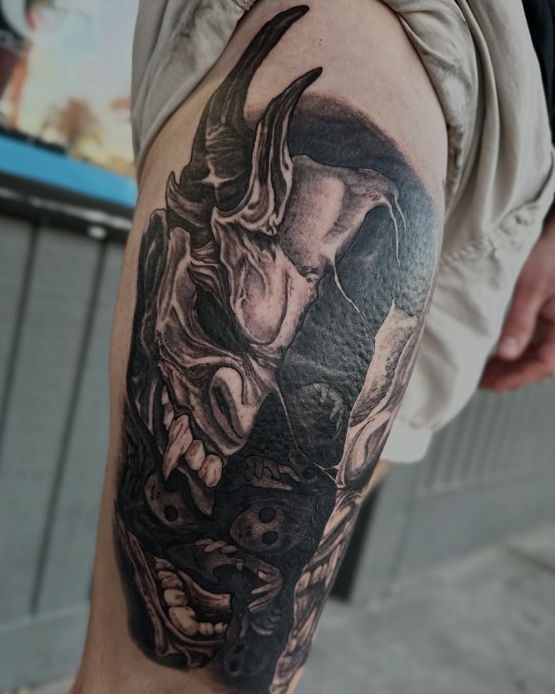 Tattoo by @mathildy — dark_realism, black_and_grey