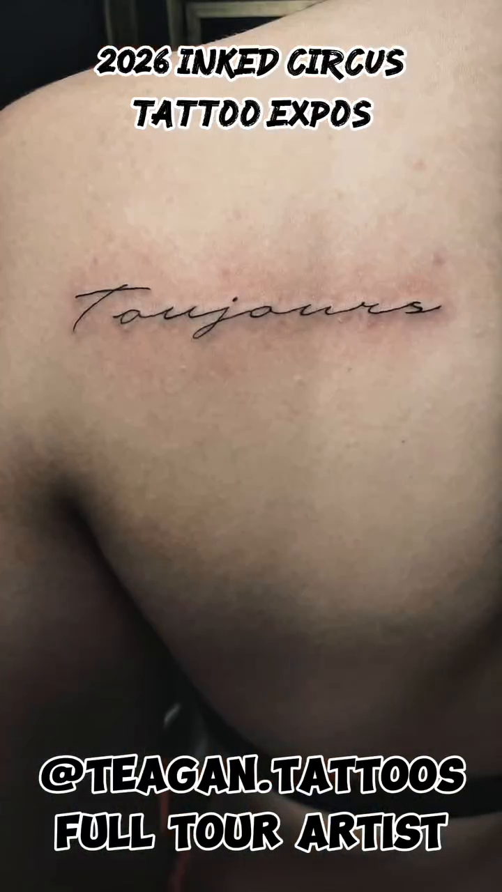 Tattoo by @storylines.tattoos — lettering_script, black_and_grey