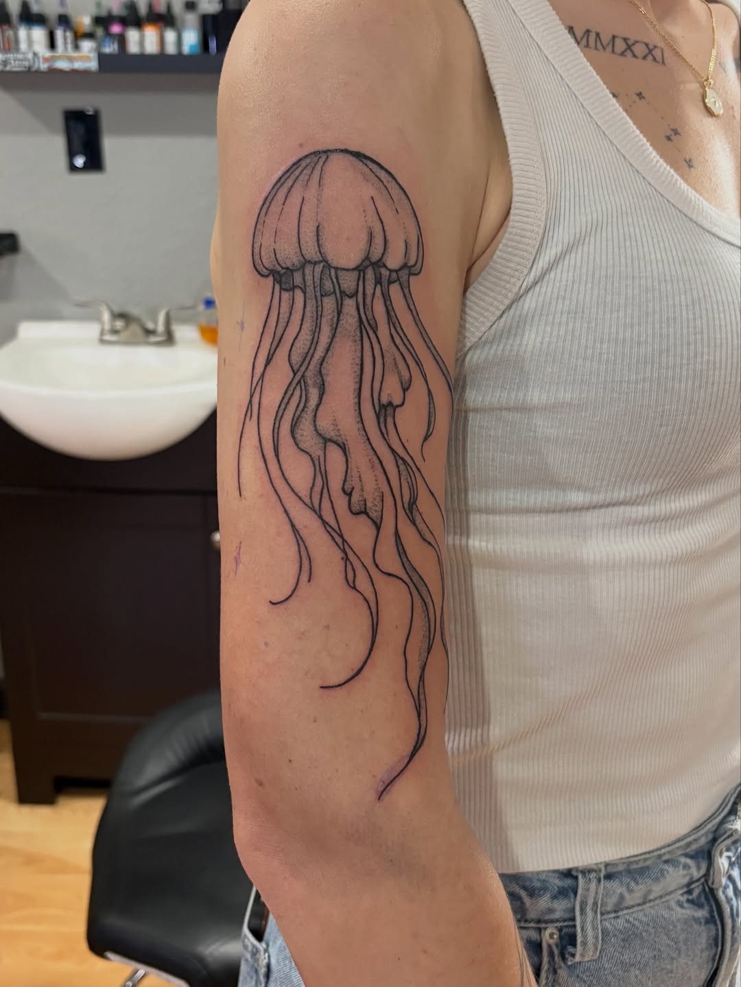 Tattoo by @tacat217 — fine_line