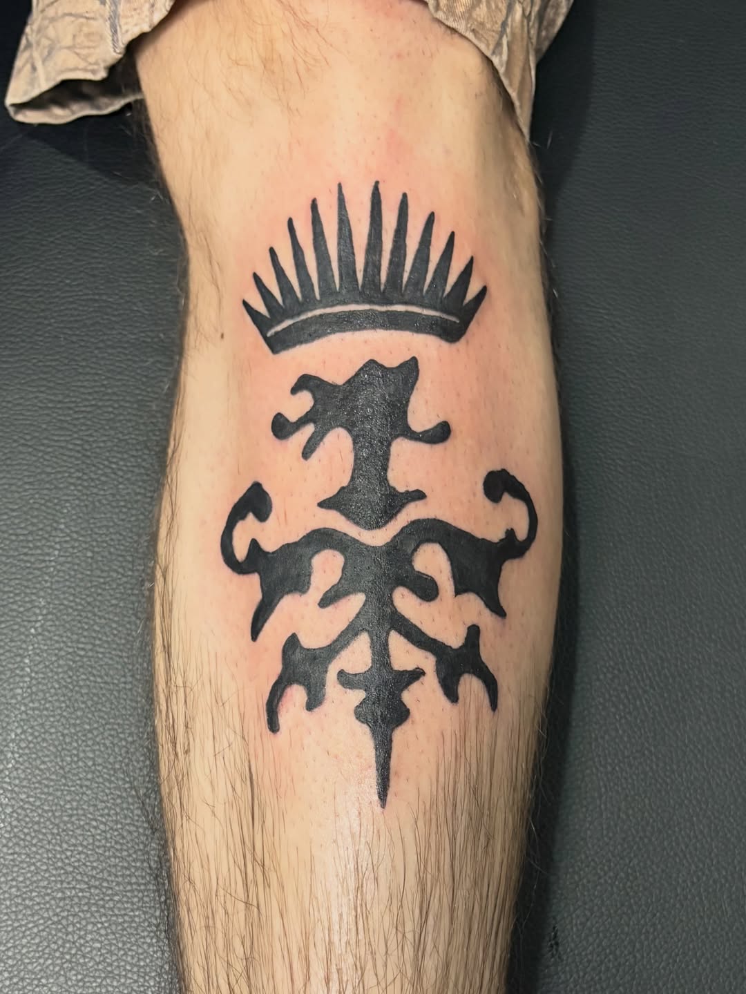 Tattoo by @tacat217 — blackwork