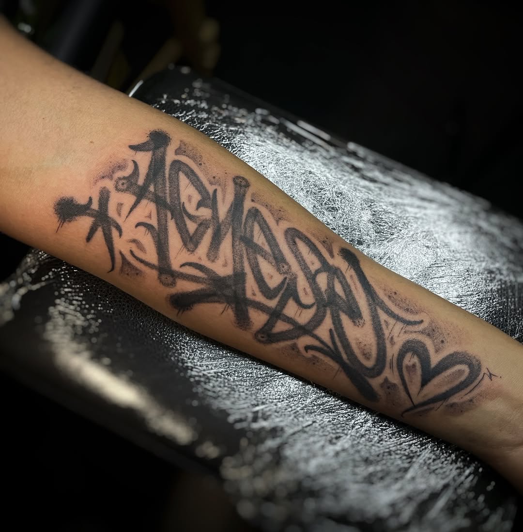 Tattoo by @blot_tattoo — lettering_script
