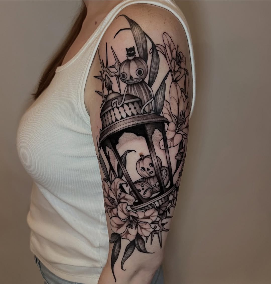 Tattoo by @ohmydarlingtattoos — dark_realism, illustrative