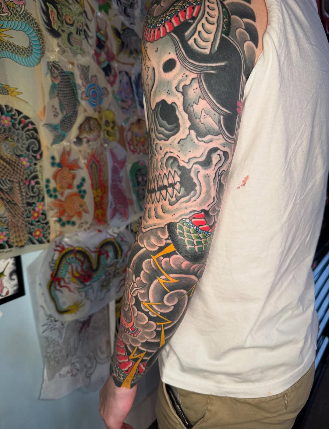 Tattoo by @noah_moretz — japanese_irezumi, black_and_grey