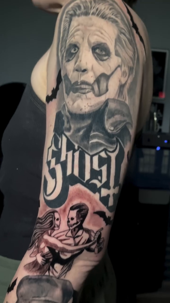 Tattoo by @tonycashtattoos — black_and_grey, realism