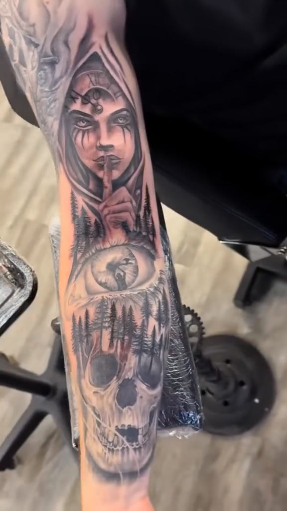 Tattoo by @tattoos_by_brett — dark_realism, black_and_grey