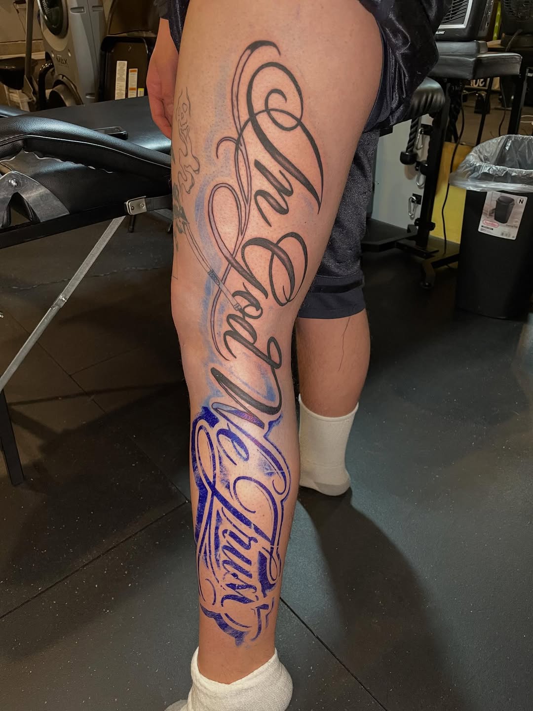 Tattoo by @lj._tattoos — lettering_script, chicano