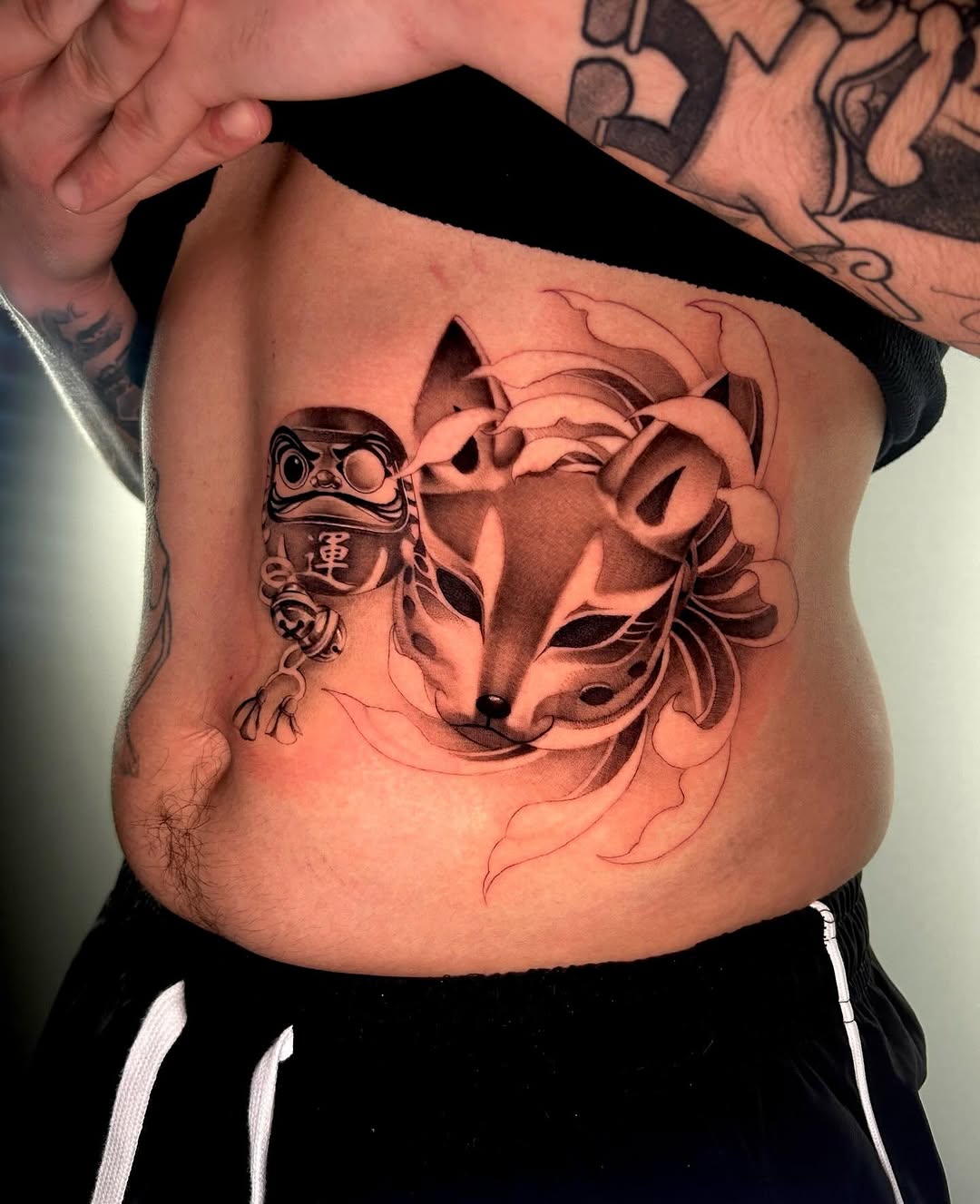 Tattoo by @ink.abby β japanese_irezumi, black_and_grey
