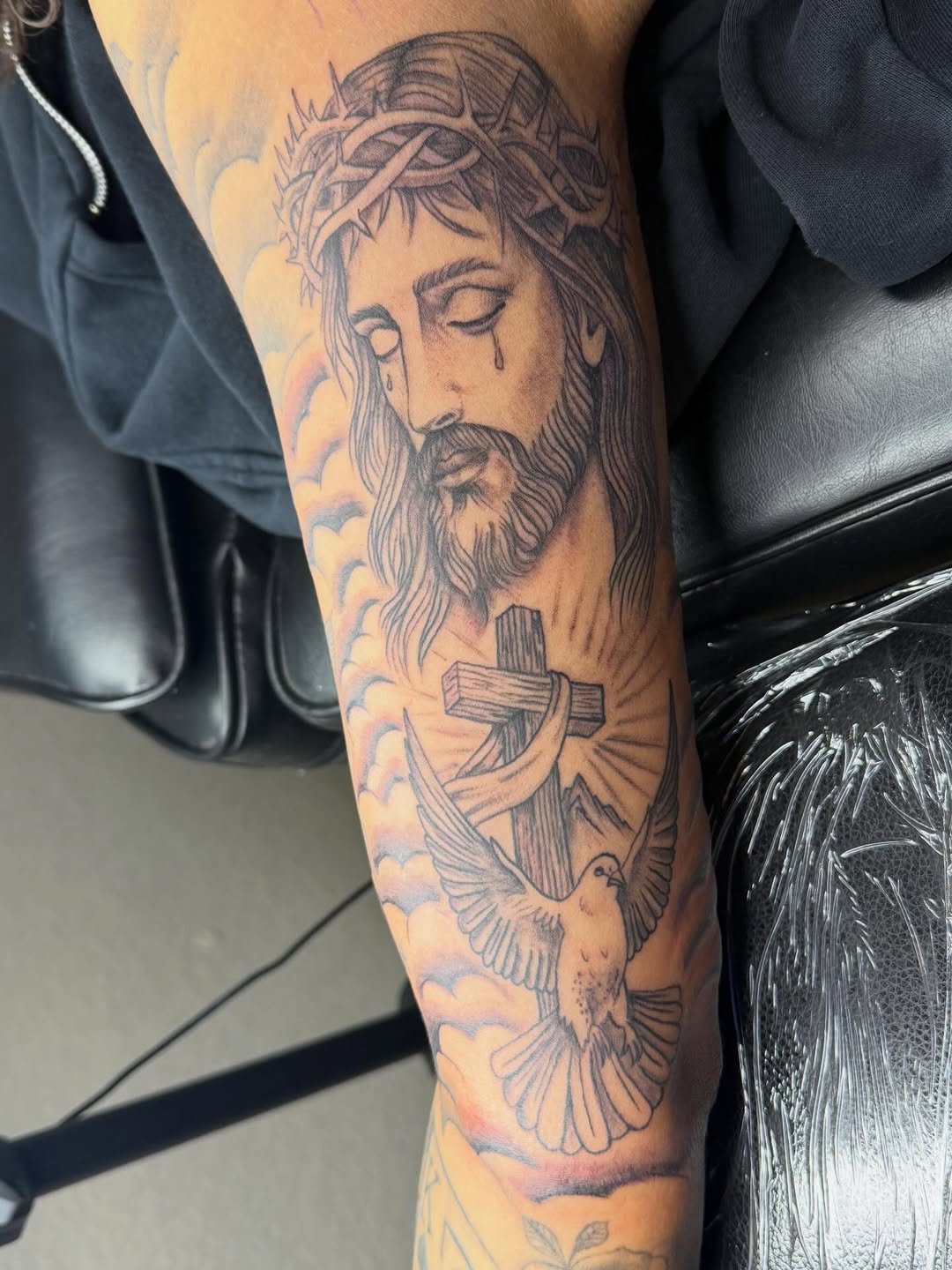 Tattoo by @tattedupby_vidal — realism, black_and_grey