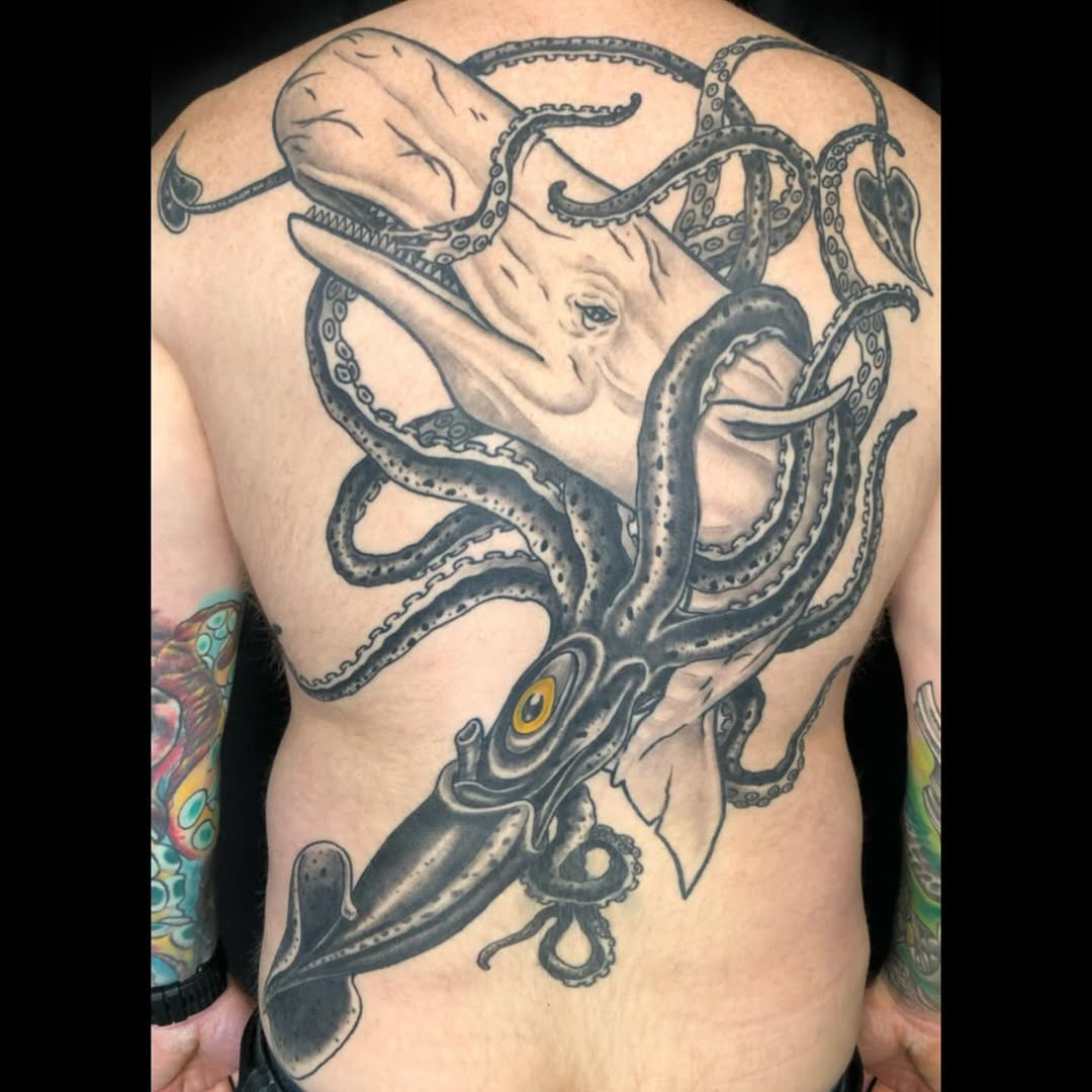 Tattoo by @j_bradbury3 — black_and_grey, realism
