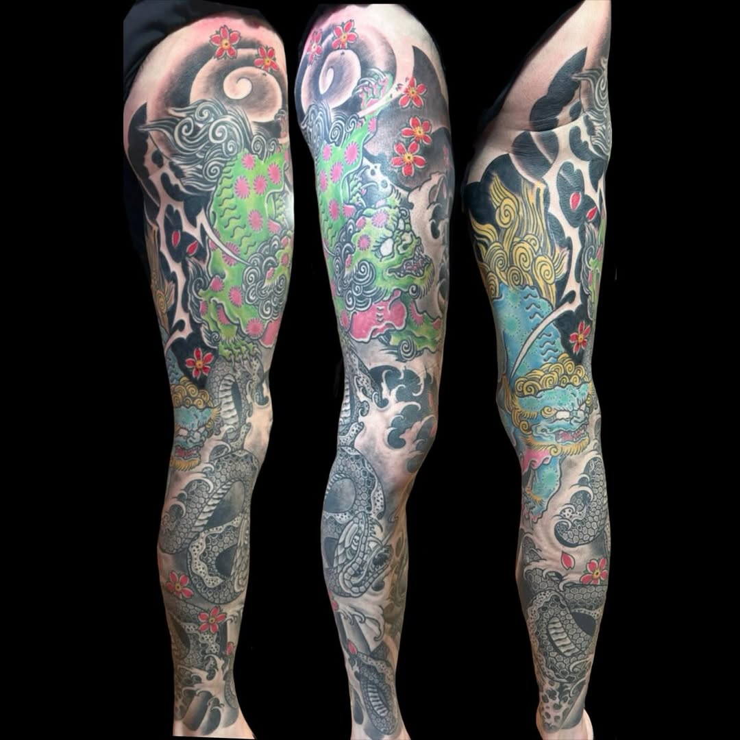 Tattoo by @j_bradbury3 — japanese_irezumi, black_and_grey
