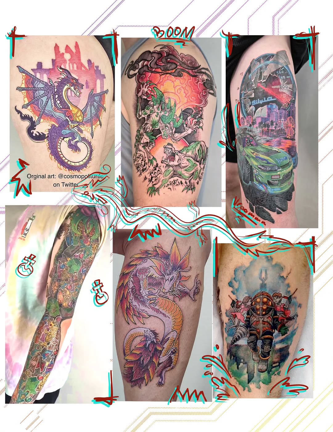 Tattoo by @dragonrock_tattoos — new_school, anime