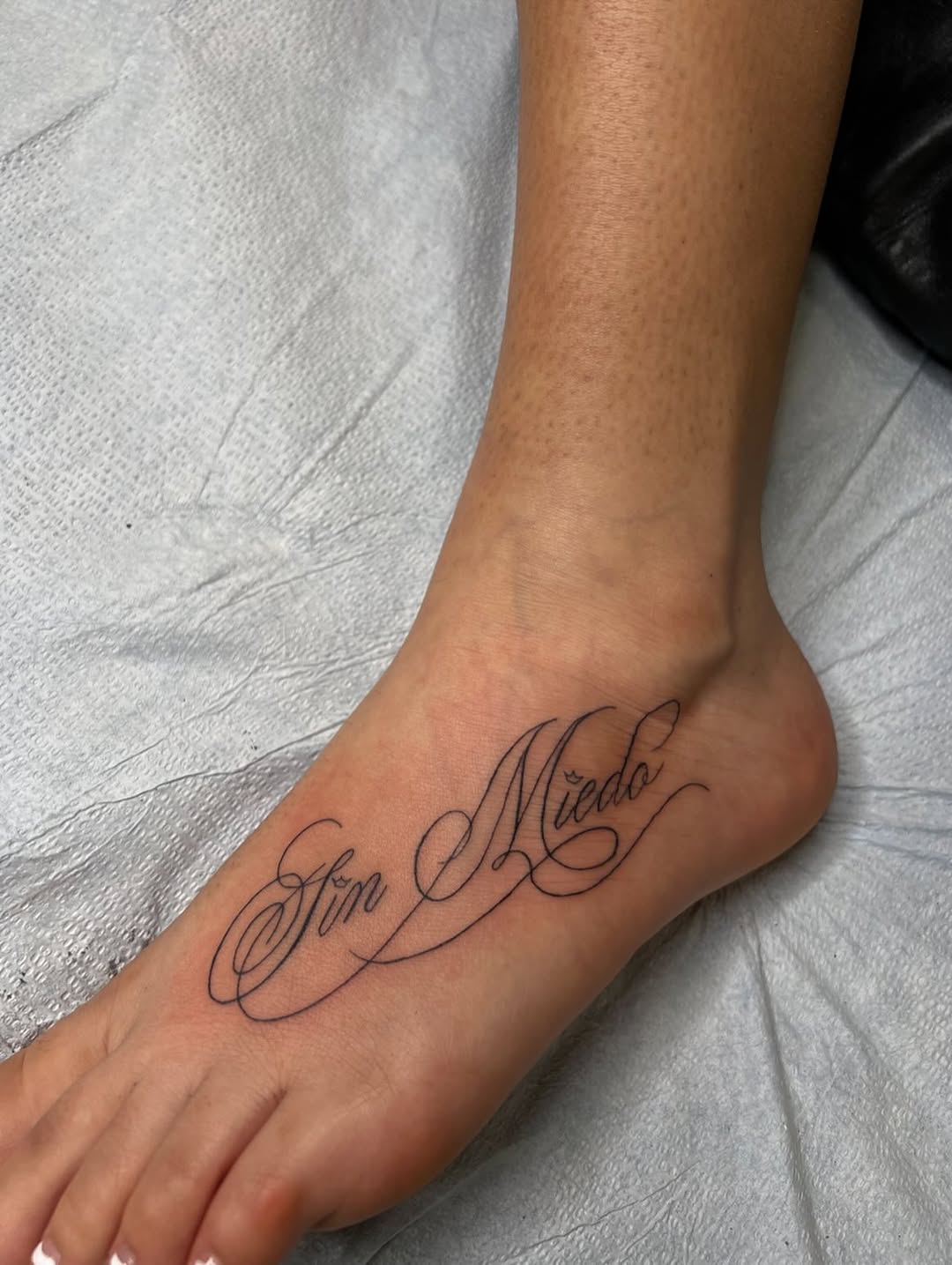Tattoo by @tattoosbyrach — lettering_script, fine_line