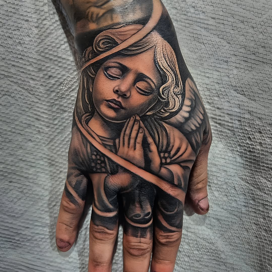 Tattoo by @eljosetattoo — realism, black_and_grey
