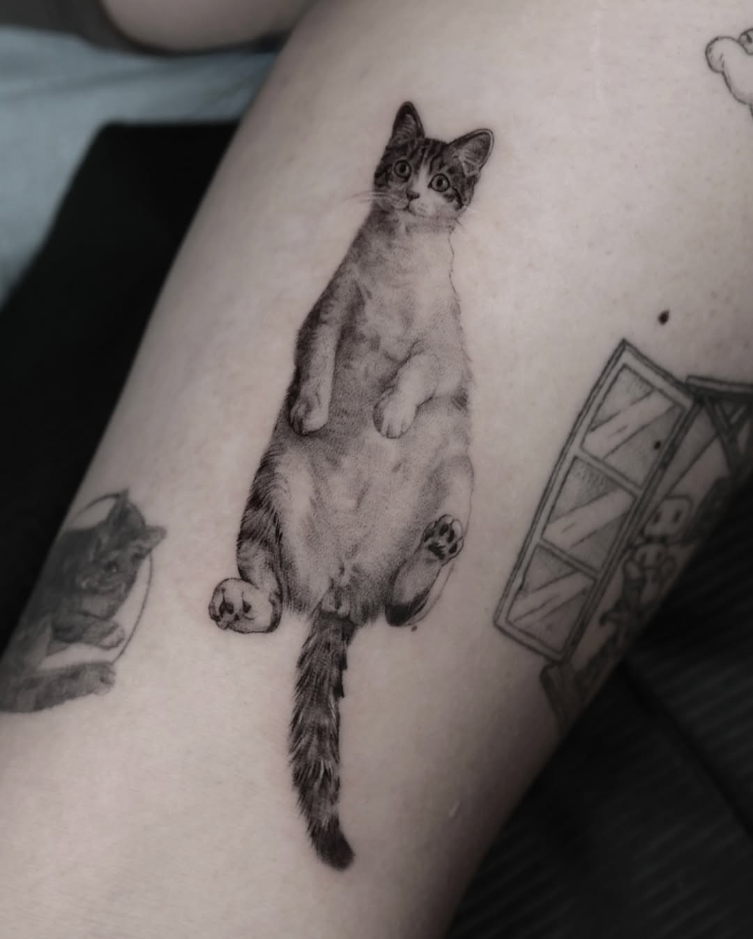 Tattoo by @hoa._.tattoo — realism, black_and_grey