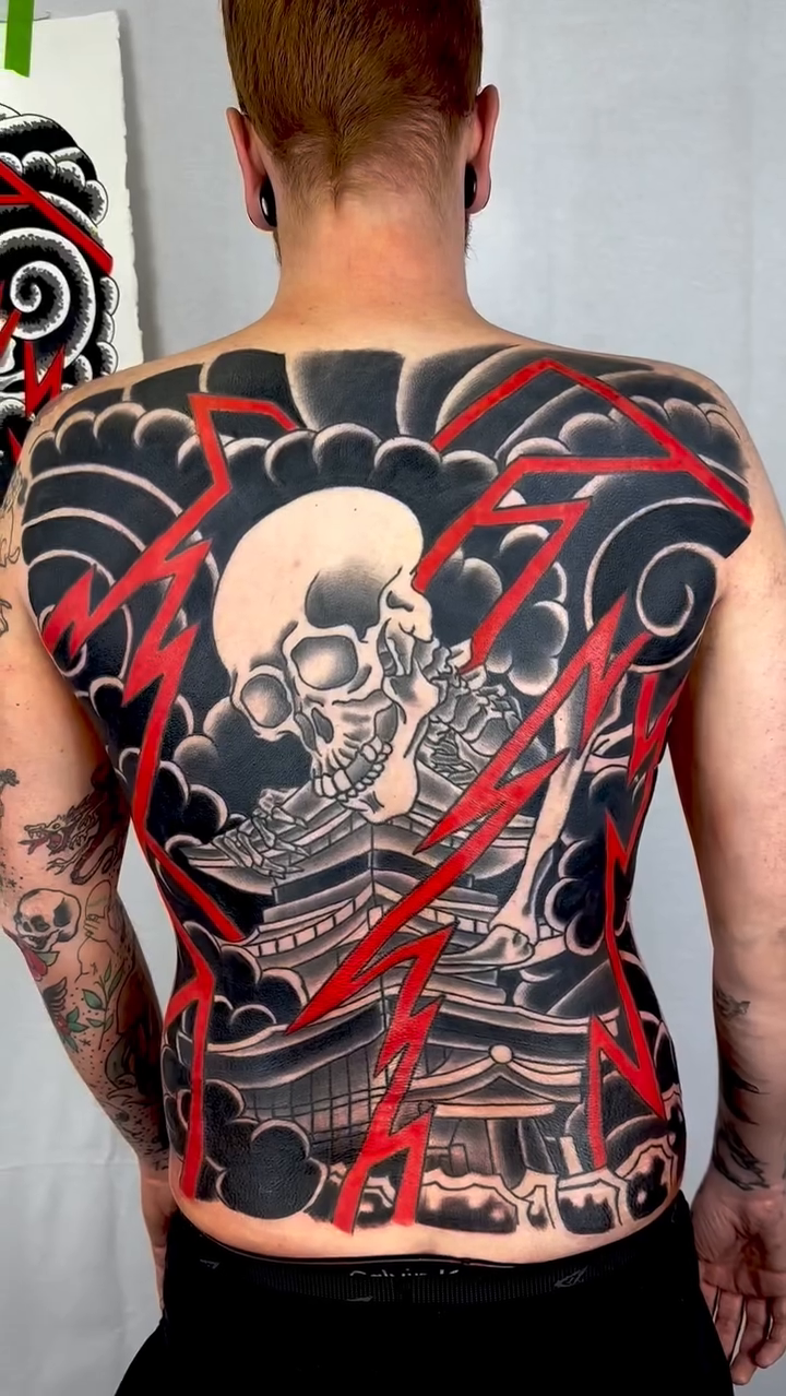 Tattoo by @kakesu_tattoo — japanese_irezumi, blackwork