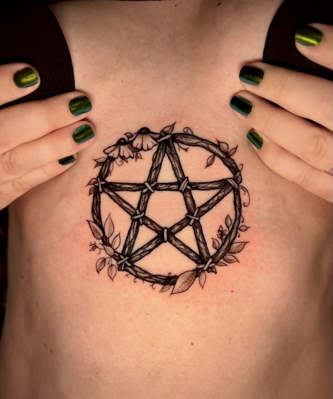 Tattoo by @cryptid.tattoo — black_and_grey, ornamental