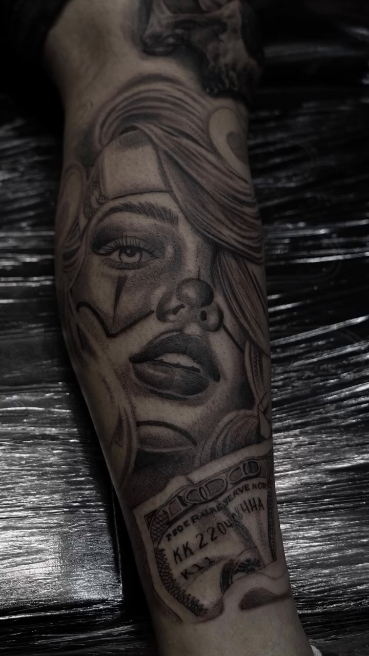 Tattoo by @allbluehundreds — chicano, lettering_script