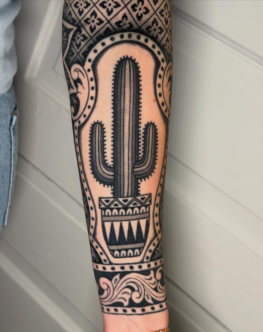 Tattoo by @_barnhill_ — black_and_grey, ornamental