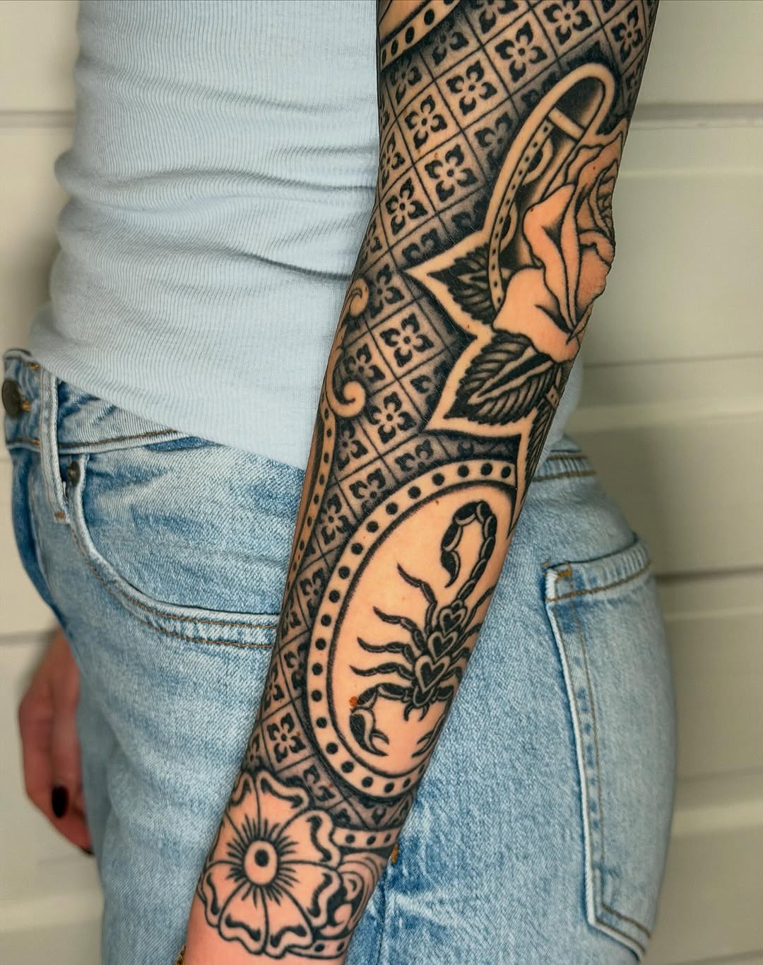 Tattoo by @_barnhill_ — black_and_grey, ornamental