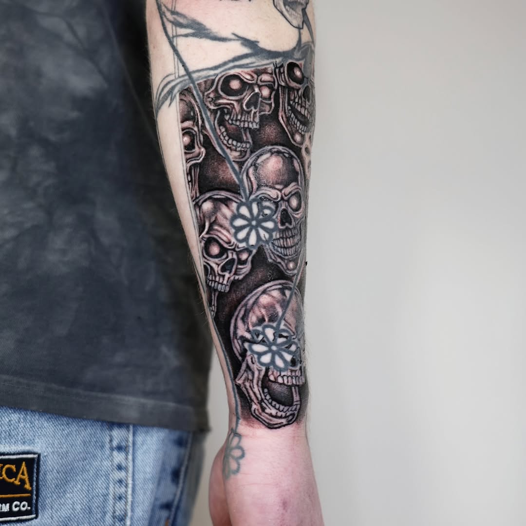 Tattoo by @lovechasetattoo — black_and_grey, realism