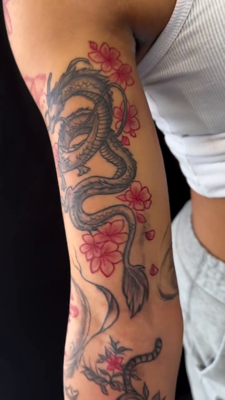 Tattoo by @amieinkadelik โ japanese_irezumi, black_and_grey