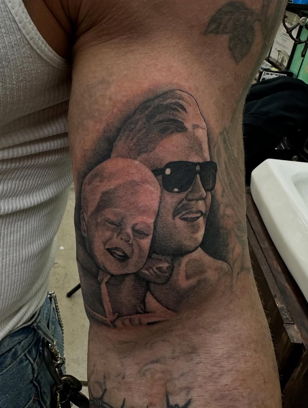 Tattoo by @justinhendrick — realism, black_and_grey