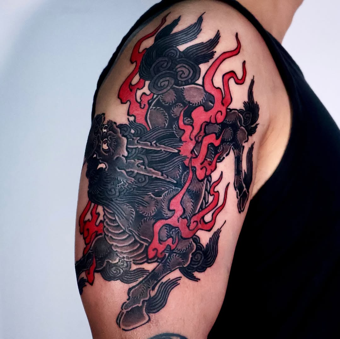 Tattoo by @noir_by_jm — japanese_irezumi, black_and_grey