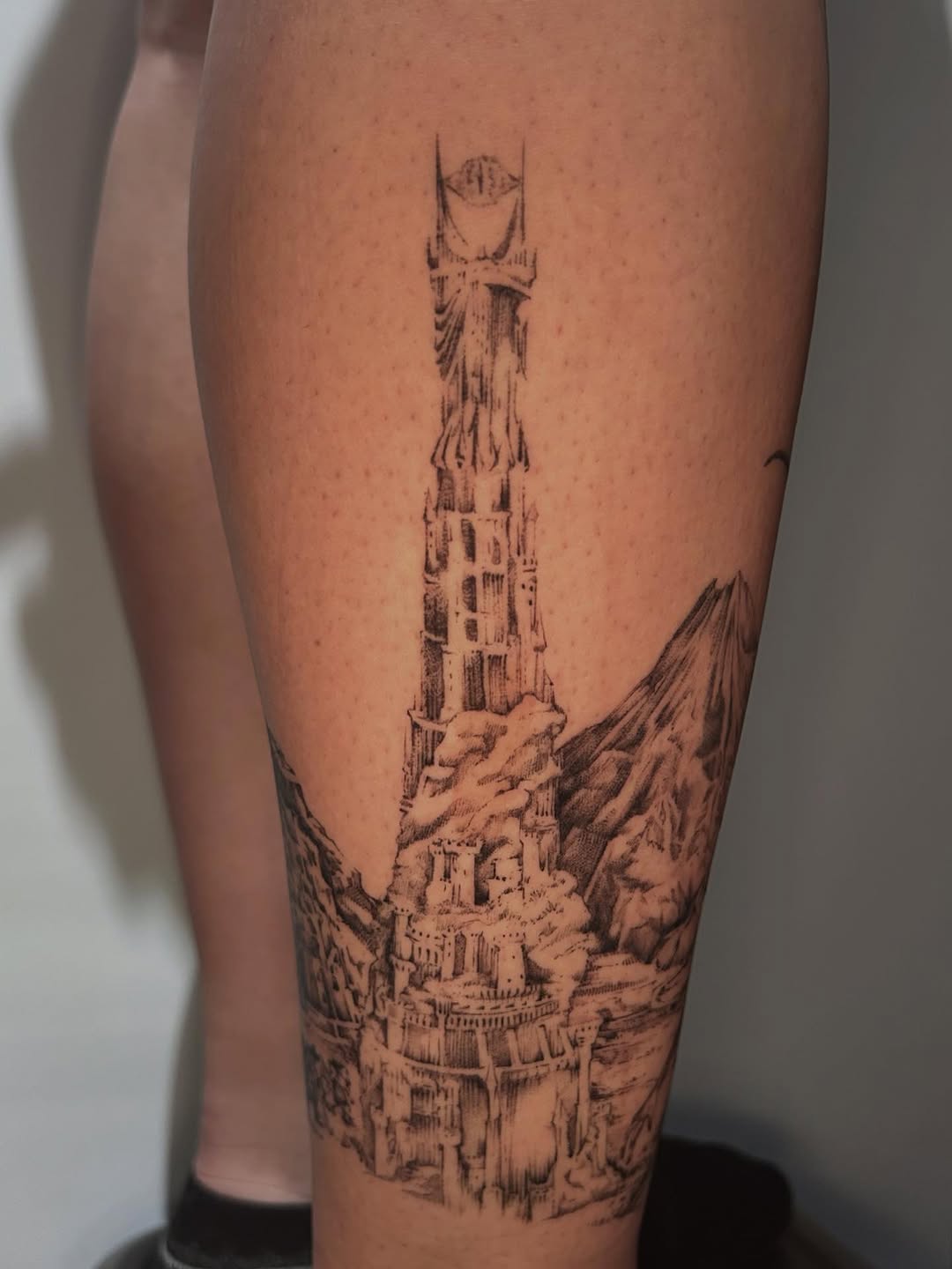 Tattoo by @mae.tattoo — black_and_grey, illustrative
