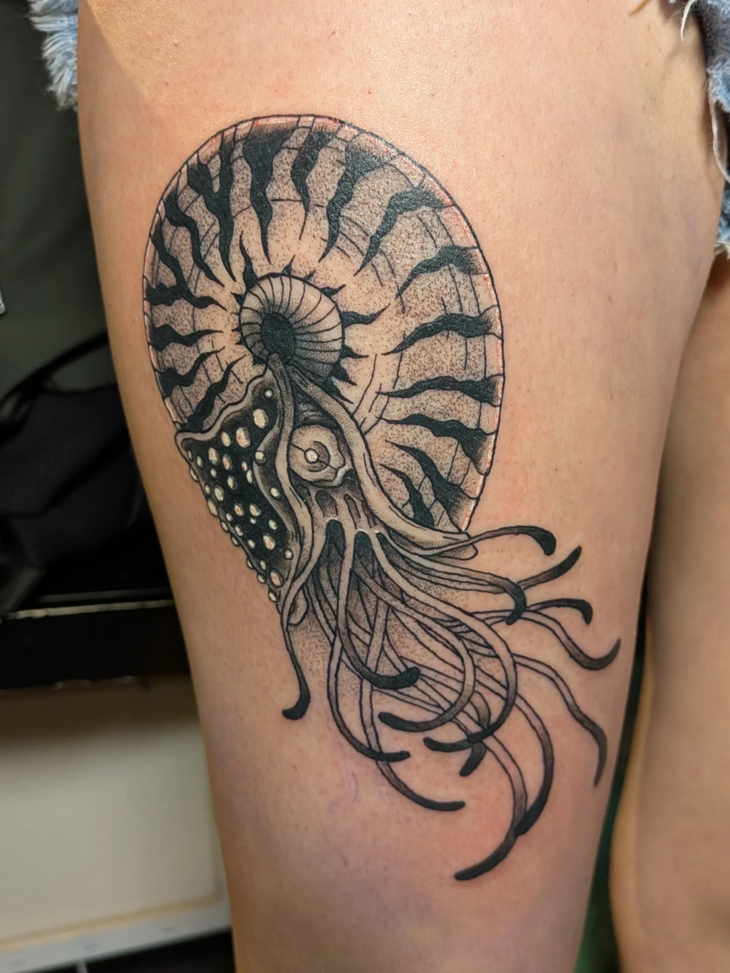 Tattoo by @damondemonink β black_and_grey, realism