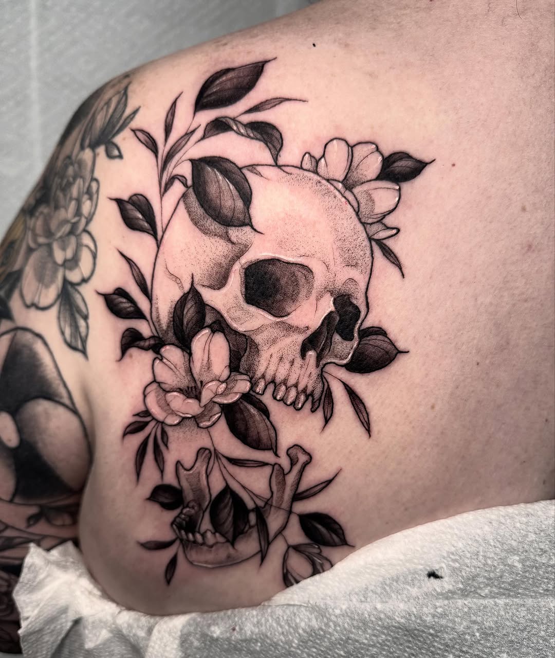 Tattoo by @tatsbyerin — black_and_grey, realism