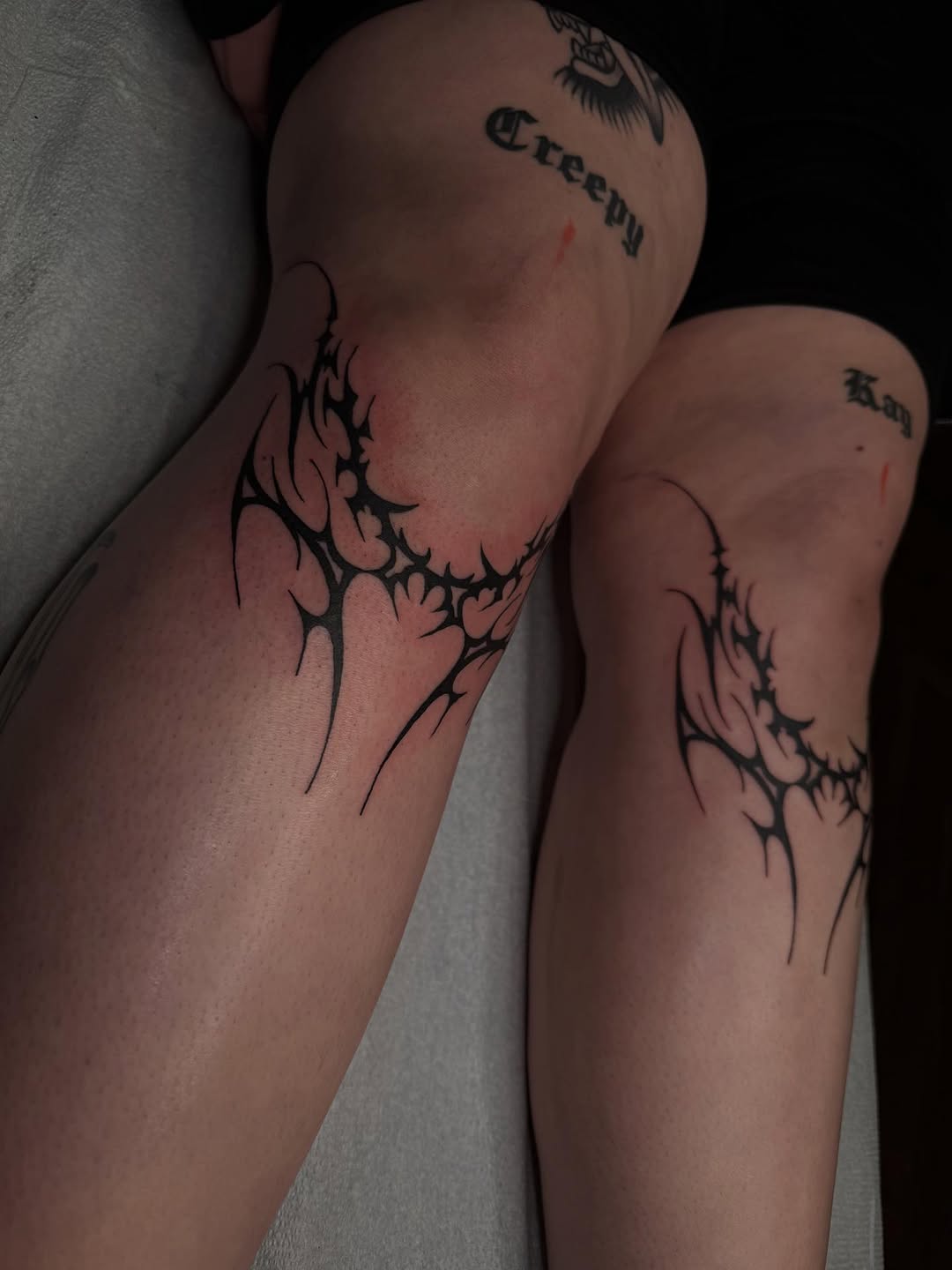 Tattoo by @inkedbykz — blackwork, tribal