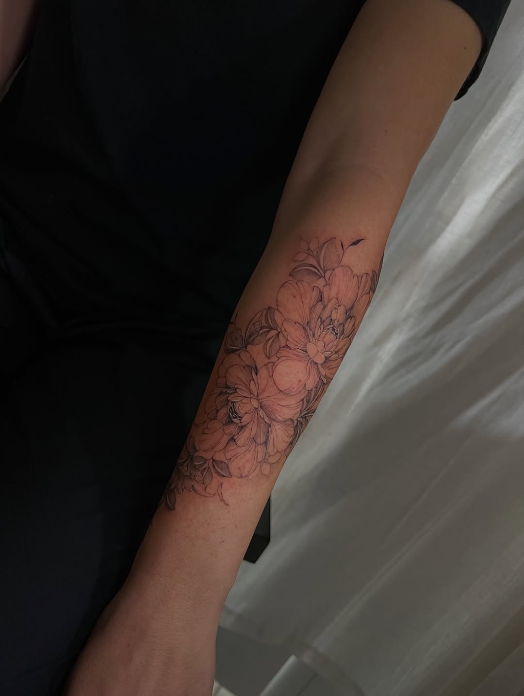 Tattoo by @inkbyjustene โ fine_line, black_and_grey