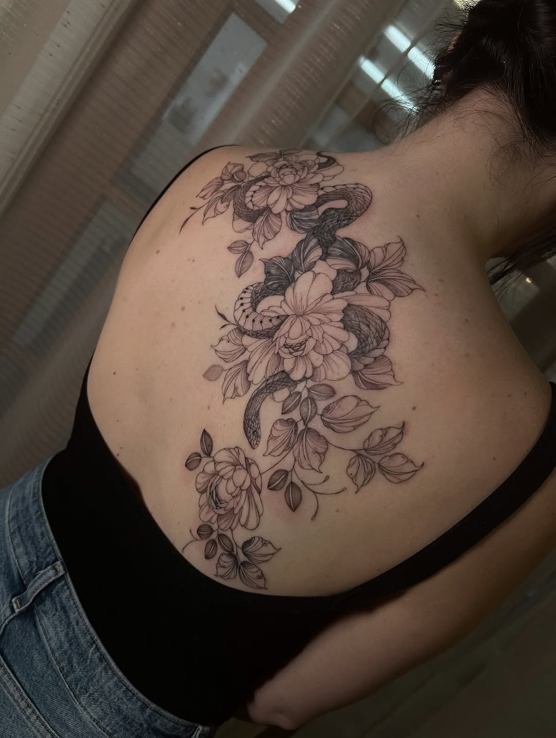 Tattoo by @inkbyjustene โ fine_line, black_and_grey