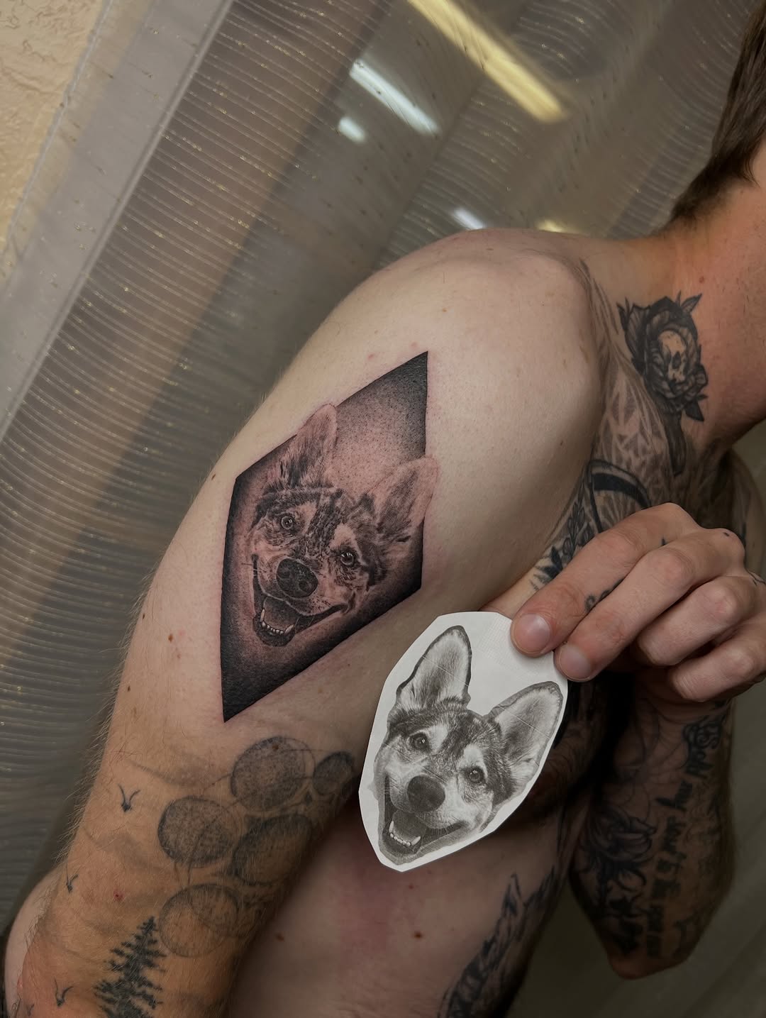 Tattoo by @inkbyjustene โ realism, black_and_grey