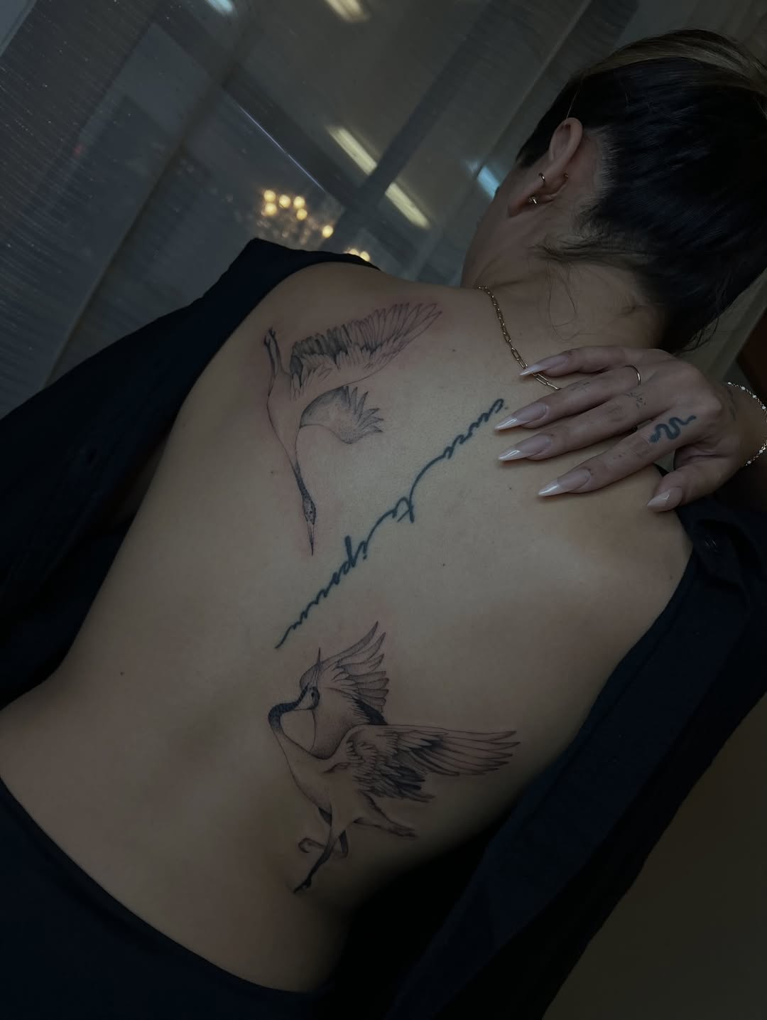 Tattoo by @inkbyjustene โ fine_line, lettering_script
