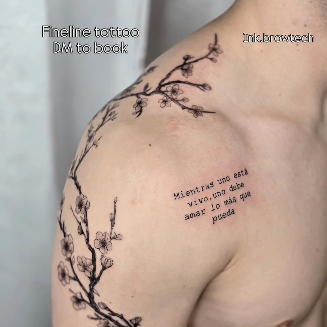 Tattoo by @browtech.joel — fine_line, lettering_script