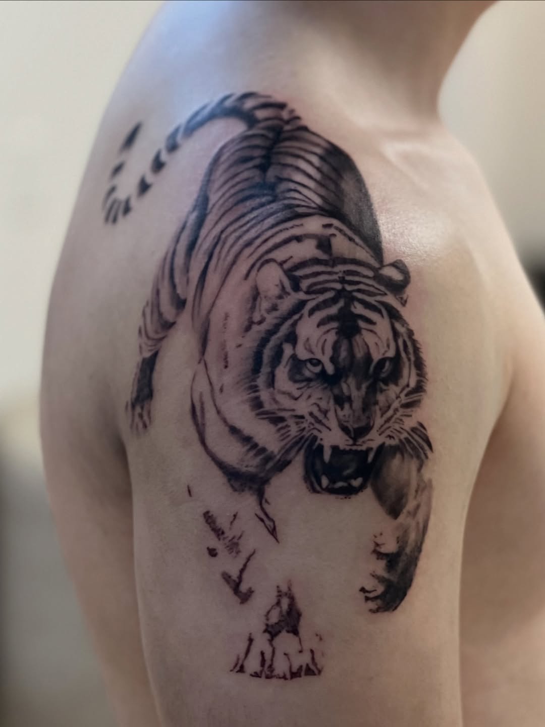 Tattoo by @bigheadtattoo — realism, black_and_grey
