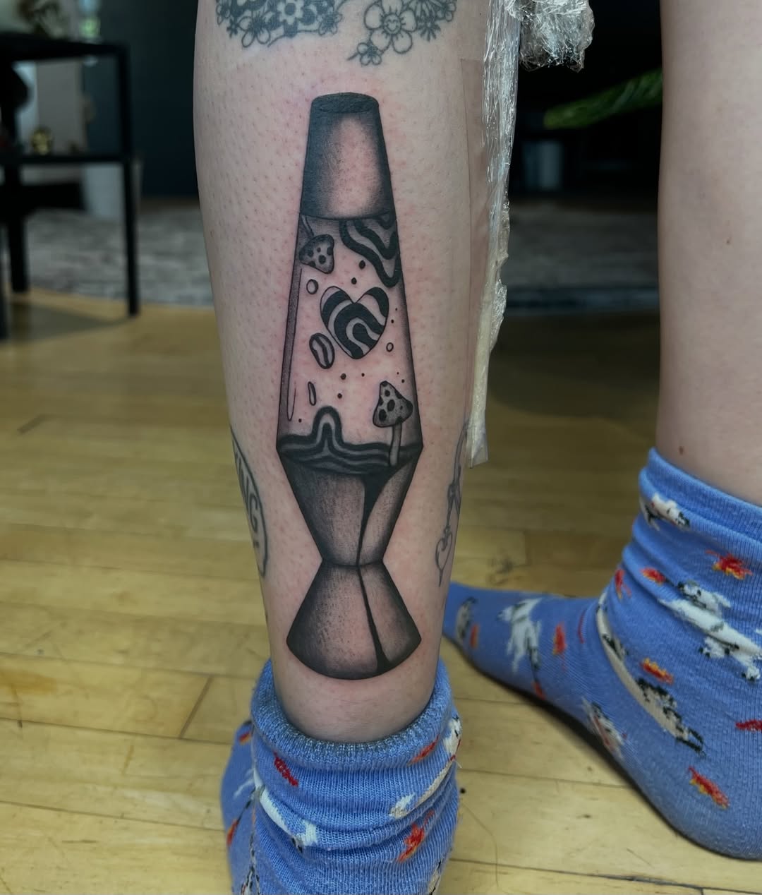 Tattoo by @lovelyinink_ — black_and_grey, chicano