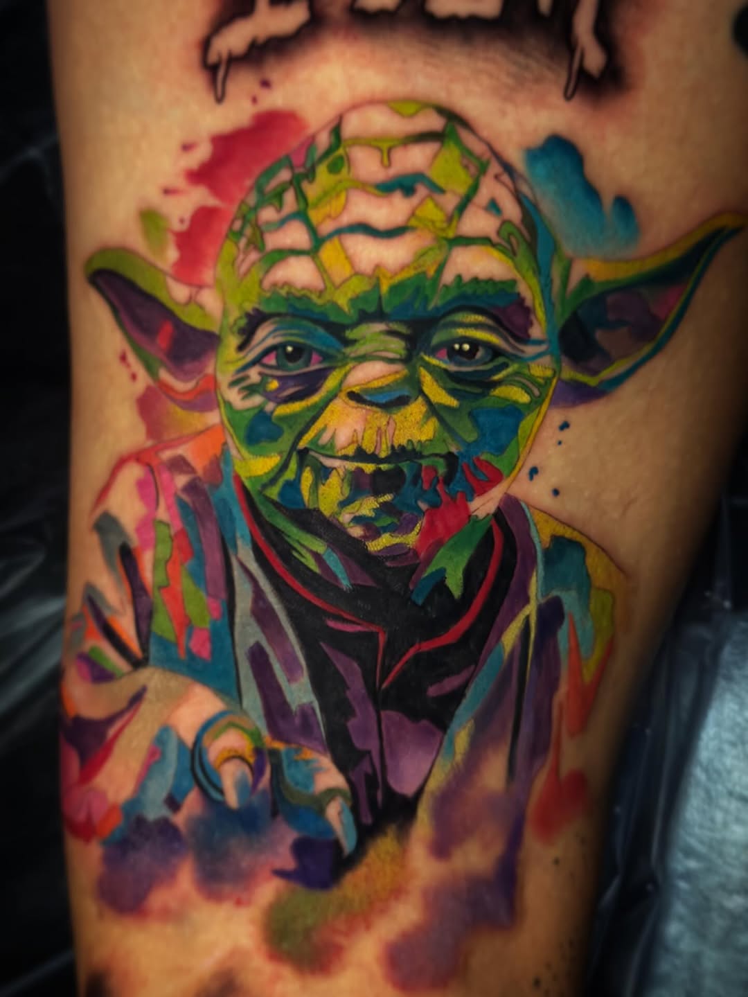 Tattoo by @busy_bruce — illustrative, watercolor