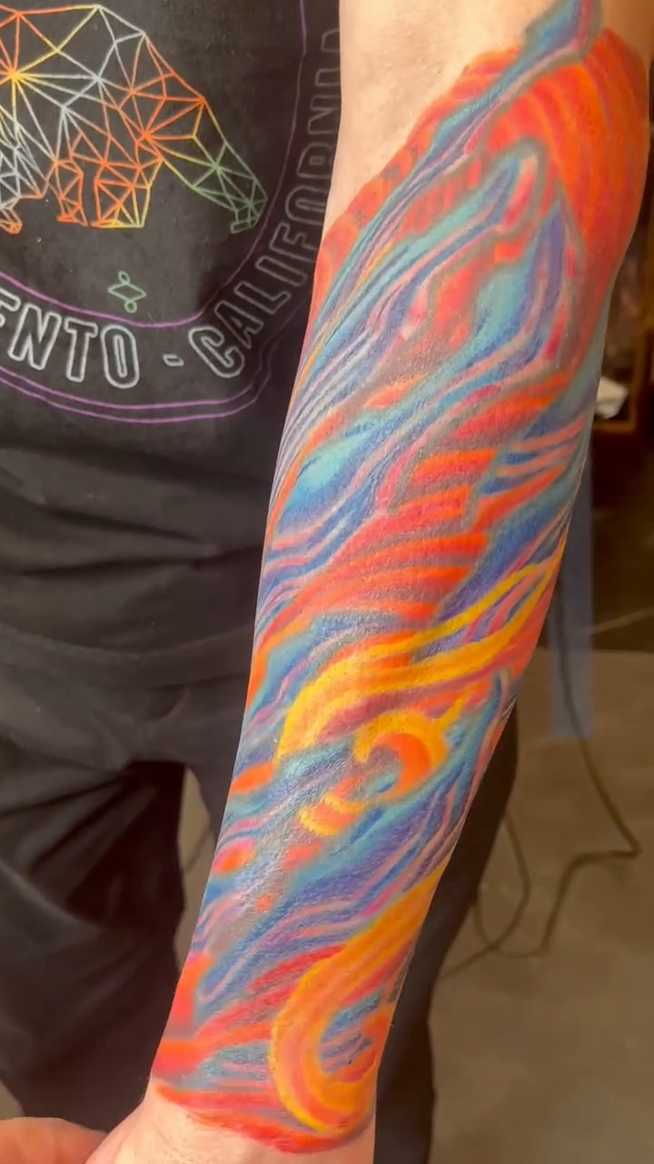 Tattoo by @jsharpe_utn — watercolor, abstract